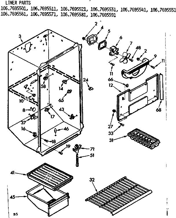 Liner parts