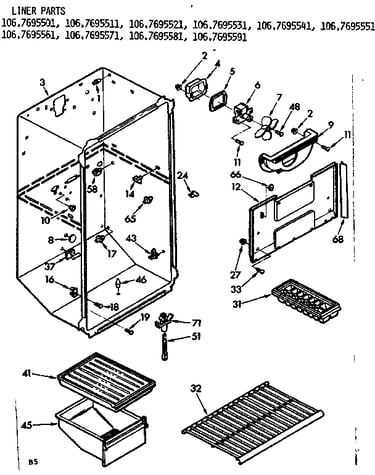 Liner parts