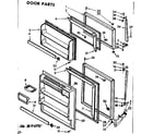 Kenmore 1067695541 door parts diagram