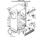Kenmore 1067695640 cabinet parts diagram