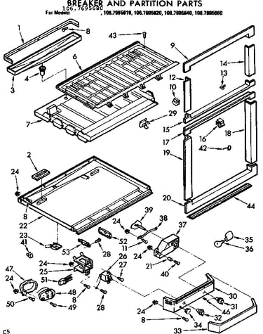 Breaker and partition parts