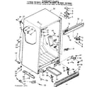 Kenmore 1067695641 cabinet parts diagram