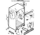 Kenmore 1067695760 cabinet parts diagram