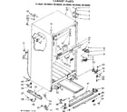 Kenmore 1067695980 cabinet parts diagram