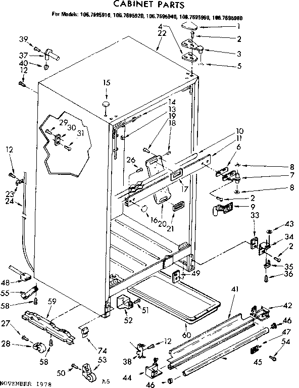 Cabinet parts