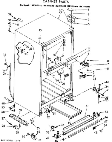 Cabinet parts
