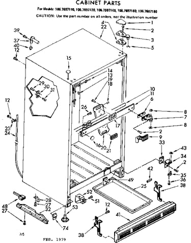 Cabinet part