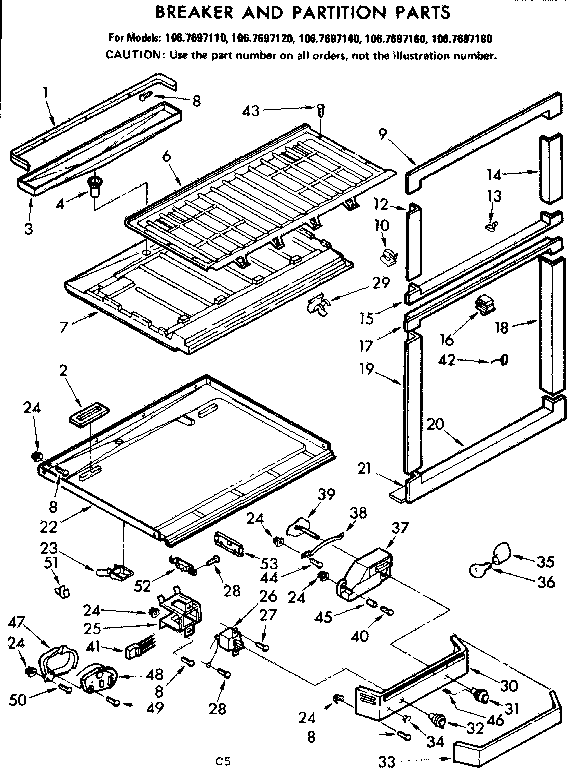 BREAKER AND PARTITION PARTS