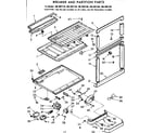 Kenmore 1067697160 breaker and partition parts diagram