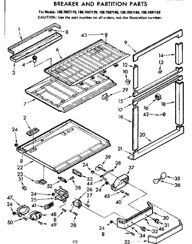 Breaker and partition parts