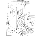 Kenmore 1067697280 cabinet parts diagram