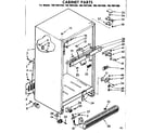 Kenmore 1067697360 cabinet parts diagram