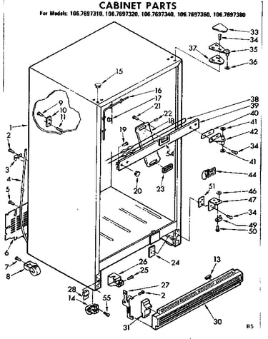 Cabinet parts