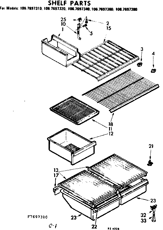 Shelf parts