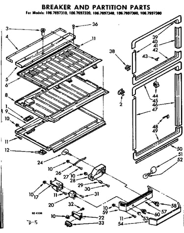 Breaker and partition parts
