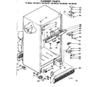 Kenmore 1067697321 cabinet parts diagram