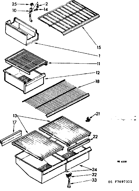 Shelf parts