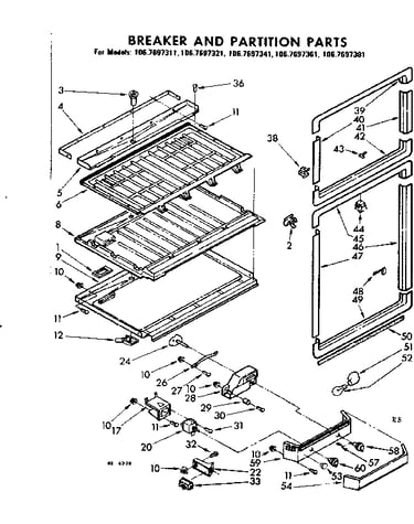Breaker and partition parts