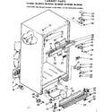 Kenmore 1067697440 cabinet parts diagram