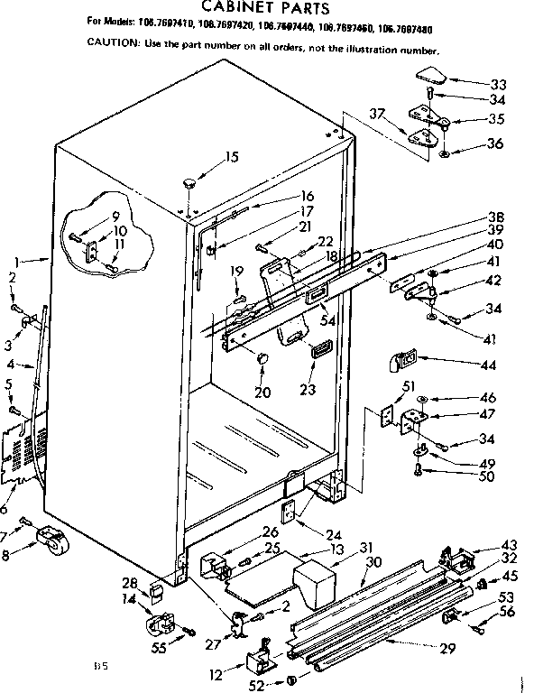 Cabinet parts