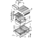 Kenmore 1067697440 shelf parts diagram