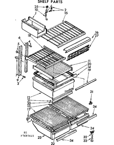 Shelf parts