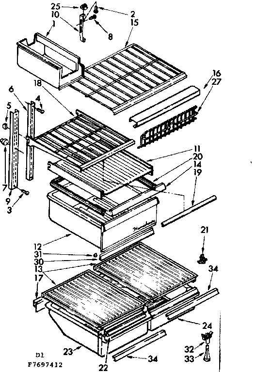 Shelf parts