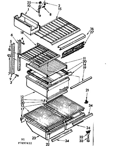 Shelf parts