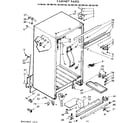 Kenmore 1067697720 cabinet parts diagram