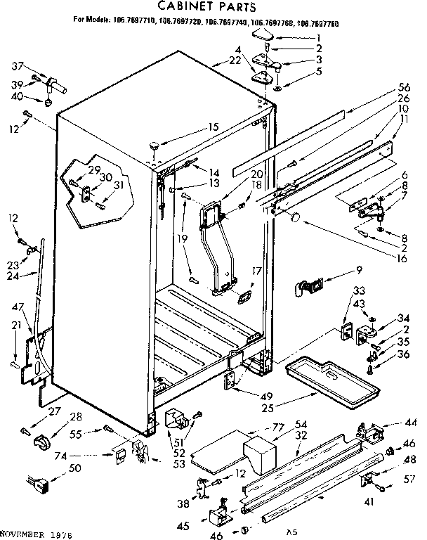 Cabinet parts