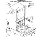 Kenmore 1067698281 cabinet parts diagram