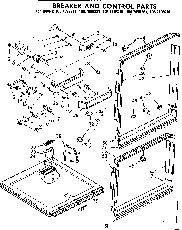 Breaker and control parts
