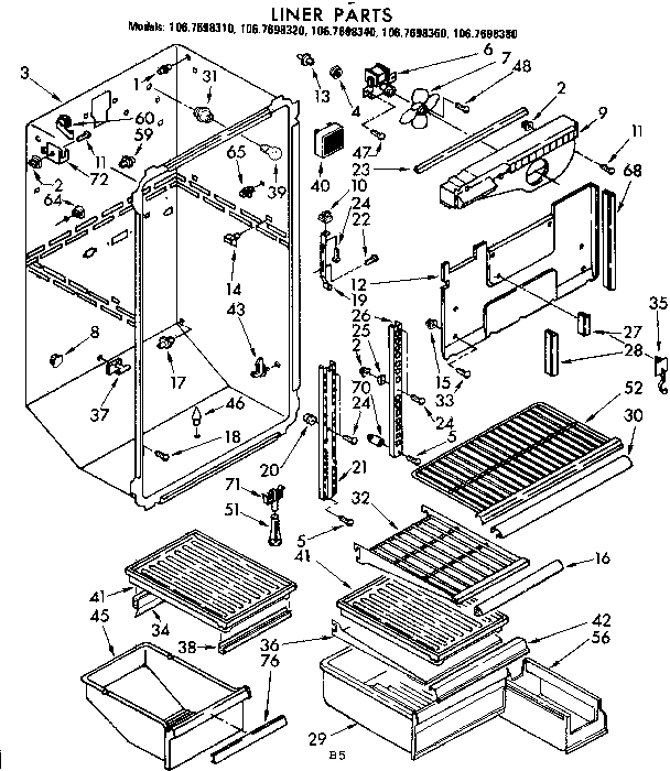 Liner parts