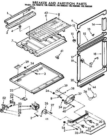 Breaker and partition parts