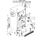 Kenmore 1067698361 cabinet parts diagram
