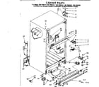 Kenmore 1067698362 cabinet parts diagram