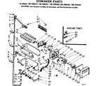 Kenmore 1067698312 icemaker parts diagram