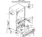 Kenmore 1067698420 cabinet parts diagram