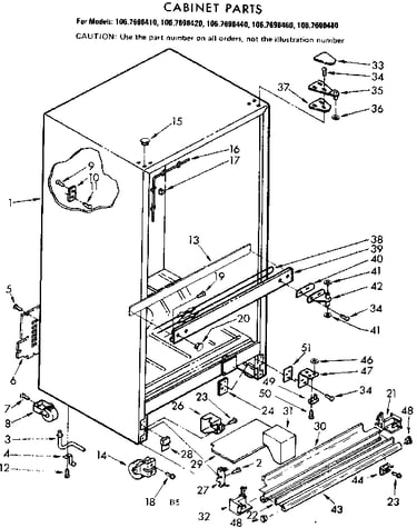 Cabinet parts