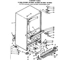 Kenmore 1067698461 cabinet parts diagram