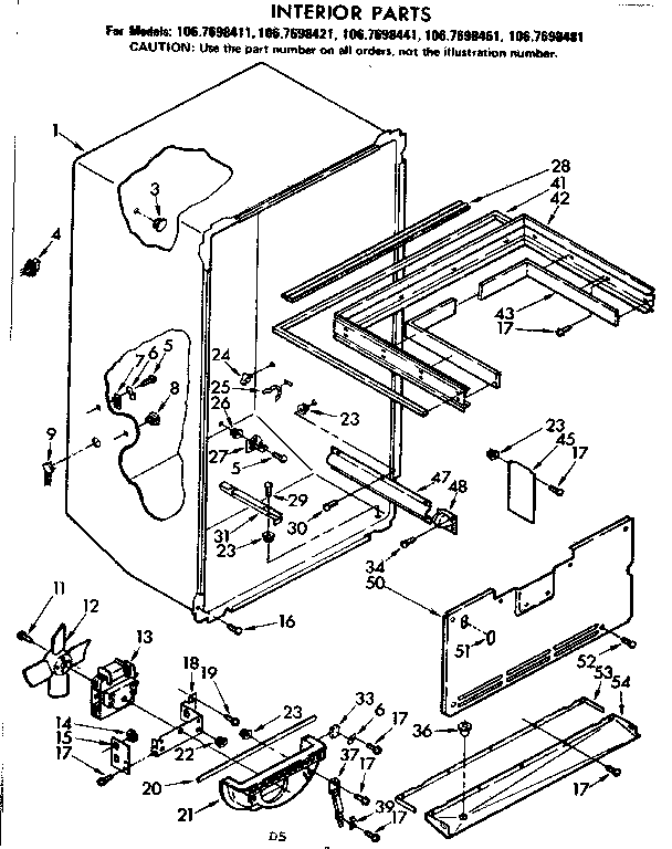 Interior parts