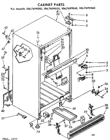 Cabinet parts
