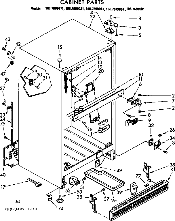 CABINET PARTS