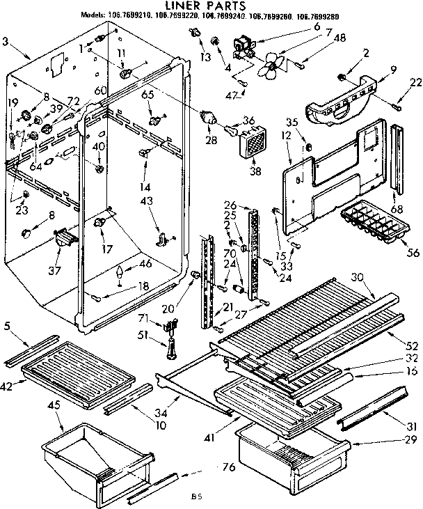 Liner parts