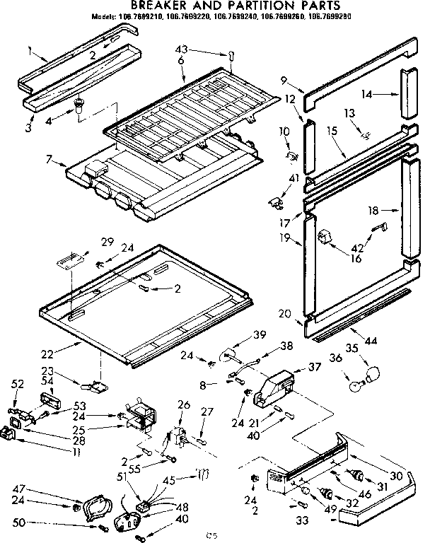 Breaker and partition parts