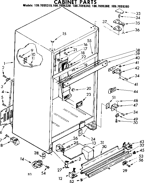 CABINET PARTS