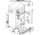 Kenmore 1067699310 cabinet parts diagram
