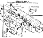Kenmore 1067699360 icemaker parts diagram
