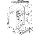 Kenmore 1067699311 cabinet parts diagram