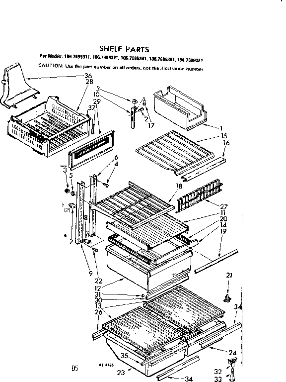 Shelf parts